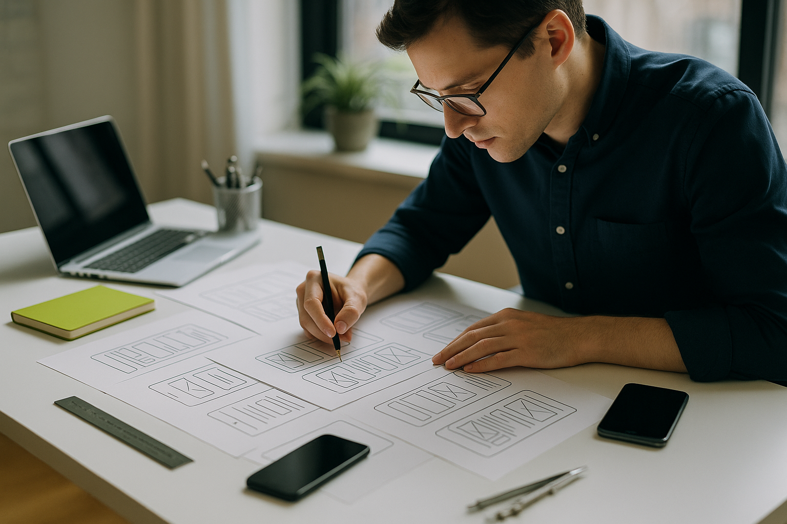 Wireframe mobile : comment cadrer votre app avant de coder ?
